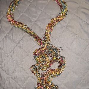 Hand Necklace woven scarf